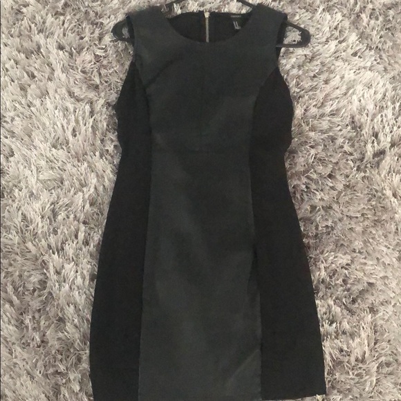Black Faux Leather Block dress - Picture 1 of 2